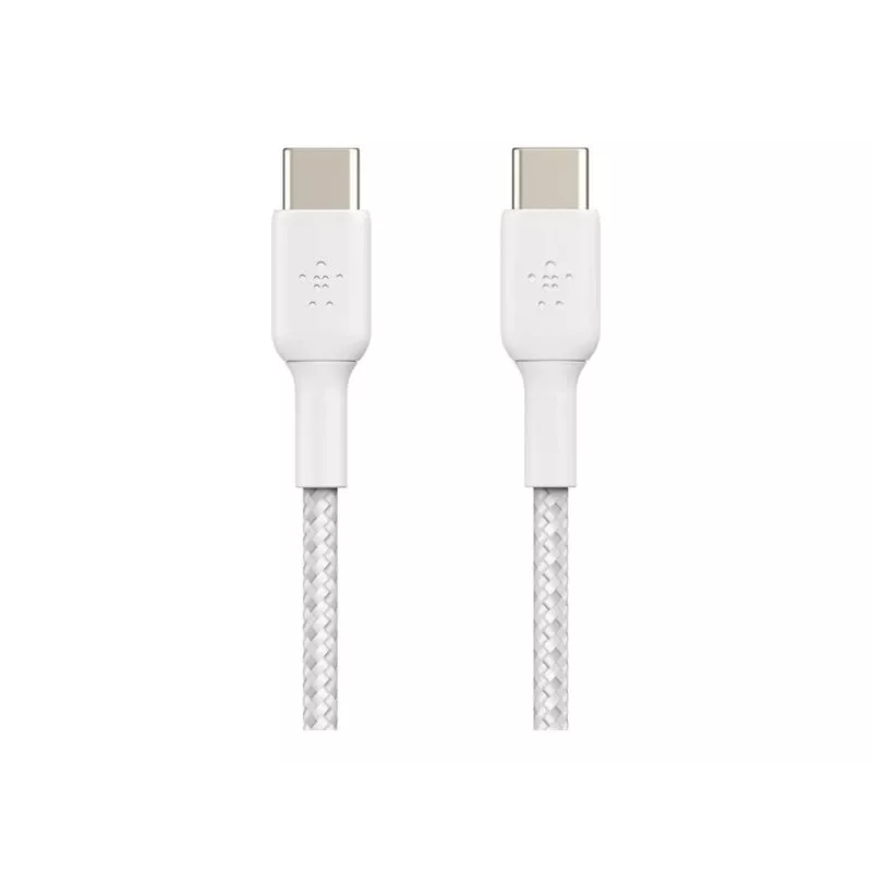 Belkin BOOST CHARGE - USB kábel - 24-pin USB-C (M) na 24-pin USB-C (M) - USB 2.0 - 2 m - biely