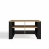 Konferenčný stolík top e shop Topeshop STOLIK KAWOWY ŁAWA MODERN 4P Dub Artisan Czern