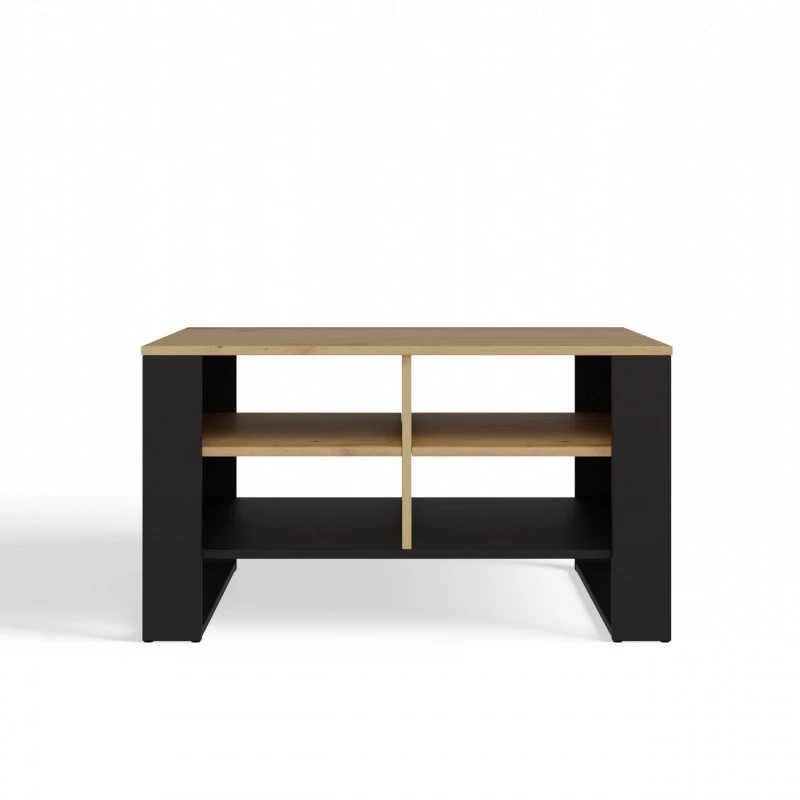 Konferenčný stolík top e shop Topeshop STOLIK KAWOWY ŁAWA MODERN 4P Dub Artisan Czern