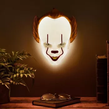 Stolná lampa Paladone masková lampa PP11207ITV2 Pennywise LED, tematická masková lampa