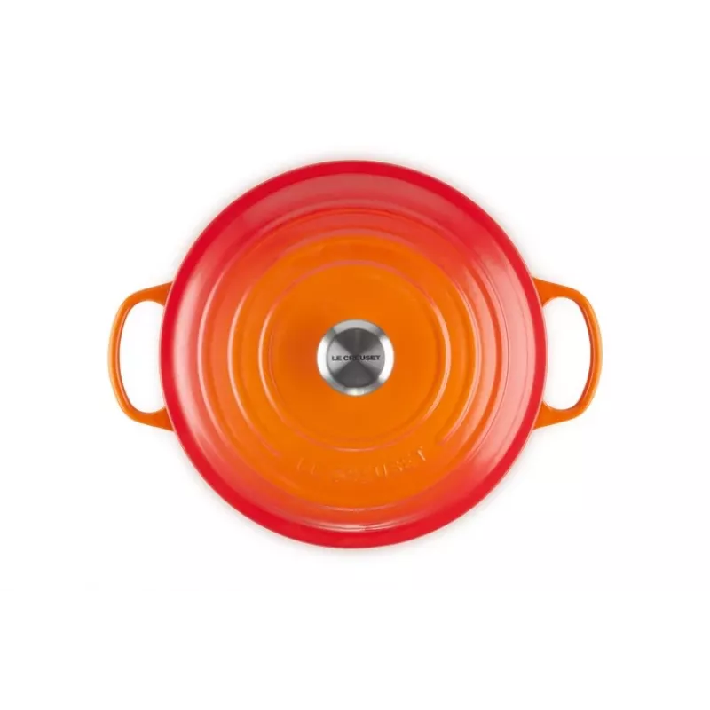 Le Creuset 21177280902430 6,7 L okrúhly hrniec oranžová, červená