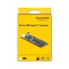 M.2 Key B+M konektor samec na USB Type-C konektor samica konvertor, DeLOCK, 63174