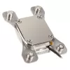 Waterblock Aqua-Computer 21716 — akryl/nikel, 111×75×22 mm, strieborná/biela