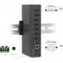 USB hub DELOCK 60687 — 7× USB 2.0 Type-A porty s 15 kV ESD ochranou
