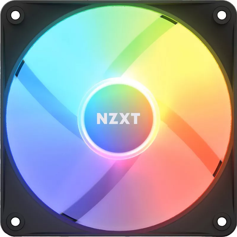 NZXT F120 RGB Core ventilátor do skrine 120 mm, 4-pinový PWM, čierny