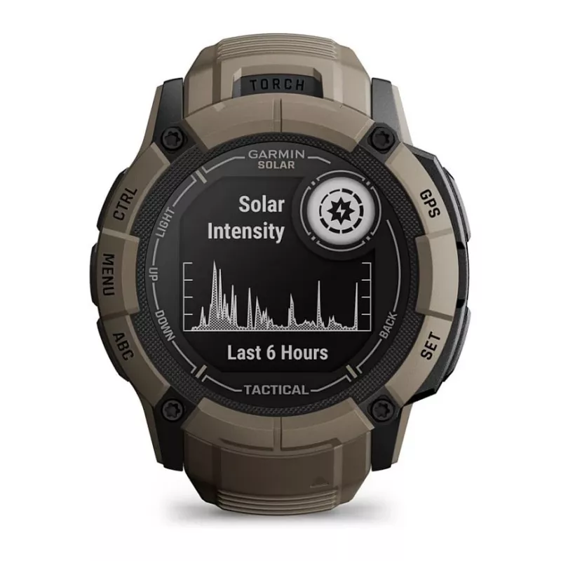 Garmin Instinct 2X Solar Tactical Edition 2,79 cm (1,1 inch) MIP 50 mm digitálny 176 x 176 pixelov dotyková obrazovka zelená GPS (satelit)