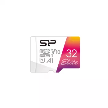 MicroSDHC pamäťová karta Silicon Power 32 GB UHS-I Class 10 (čítanie 100 MB/s) s adaptérom, ružová