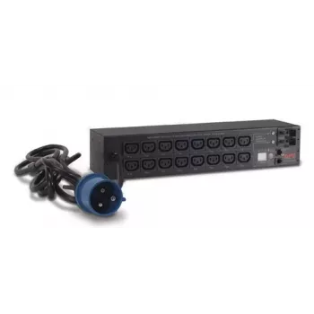Jednotka rozvodu napájania APC AP7922B — 16 C13 zásuviek, meraná a spínateľná PDU, 2U, 200–230 V, 32 A, 3,05 m kábel, Čierna
