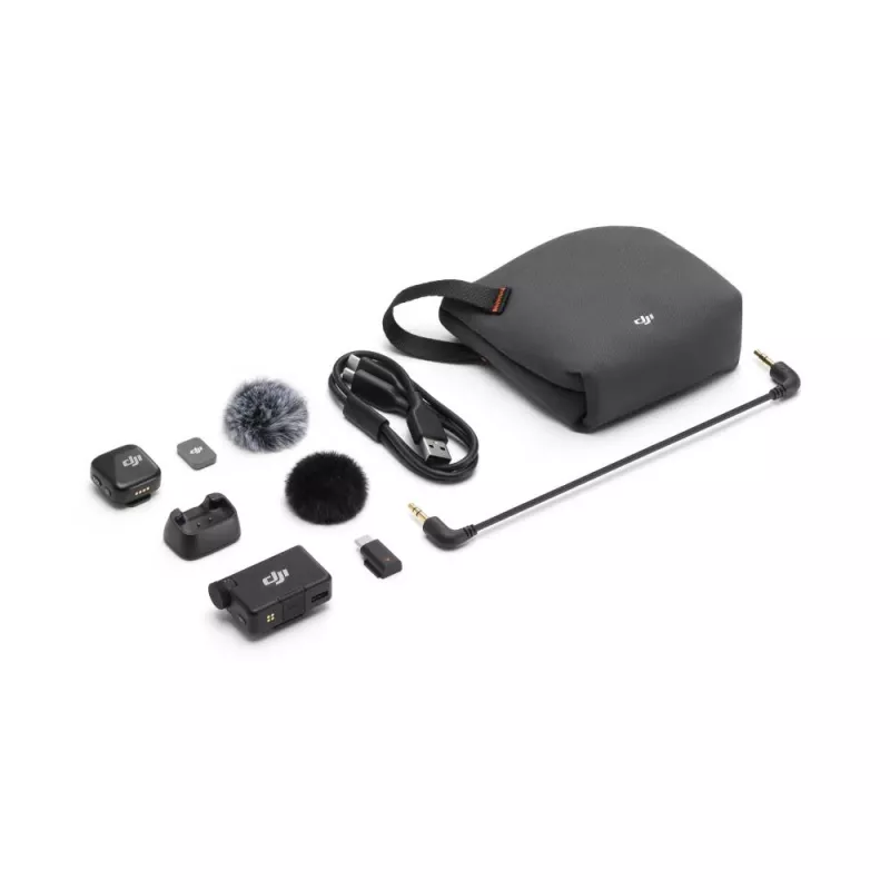 DJI Mic Mini bezdrôtový mikrofónový systém (1 vysielač + 1 prijímač), čierny