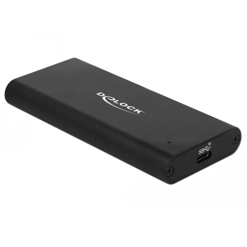 Delock - puzdro na úložisko - M.2 - M.2 NVMe karta - USB 3.1 (Gen 2) - čierna (42614)