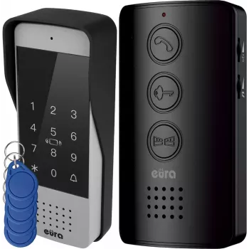 Káblový interkom Eura ADP-34A3 čierna — vnútorná stanica, model 50323