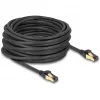Sieťový kábel DeLOCK RJ45 Cat.6A konektor samec na konektor samec S/FTP 15 m čierny