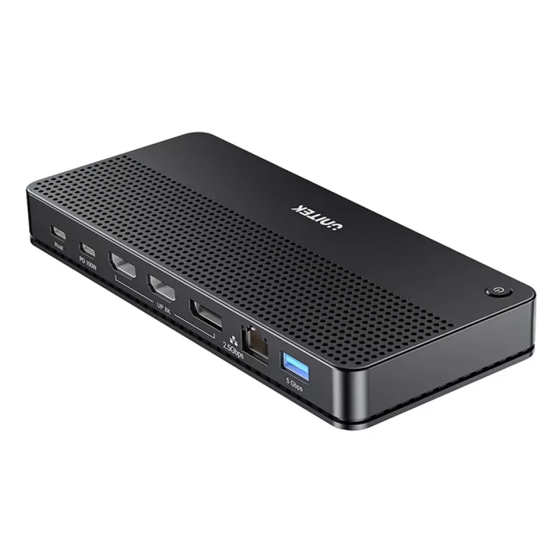 Dokovacia stanica UNITEK D1104A01 USB4 káblová 100 W Power Delivery
