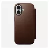 Folio puzdro na telefón Nomad NM014209858 pre Apple iPhone 17, 16 cm (6,3 palcov), hnedé, 4 priehradky na karty