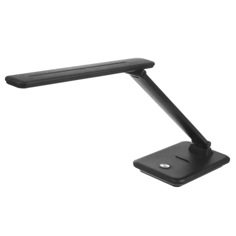 LED stolová lampa MACLEAN MCE614B — stmievateľná, sklopné nastaviteľné rameno, 9W, 3000K/4500K/6500K, čierna