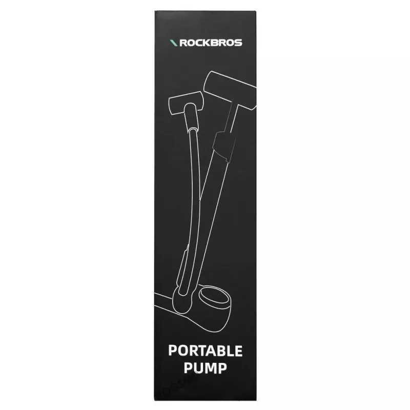 Rockbros 42310006001 bicyklová ručná pumpa s manometrom čierna