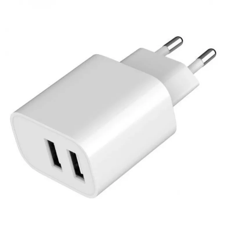 Nabíjačka Gembird TA-UC-2A12-01 interiérová AC 2.4A 2 USB biela