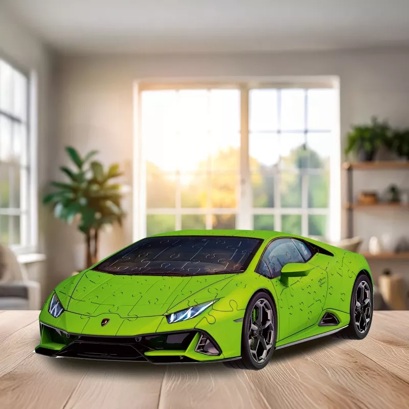 Puzzle 3D 158 dielov Lamborghini Huracan EVO zelené