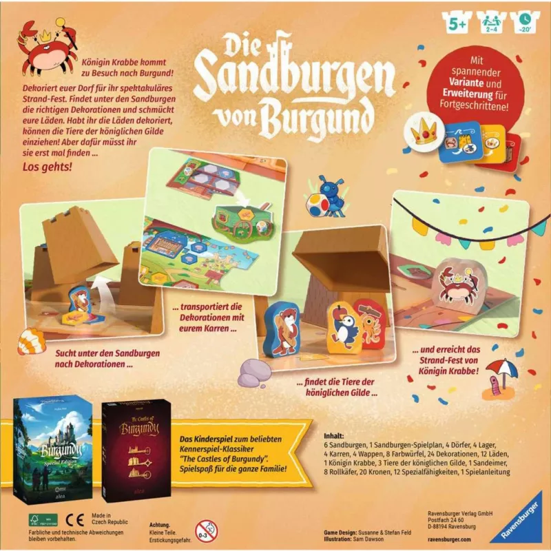 Ravensburger Die Sandburgen von Burgund, stolová hra