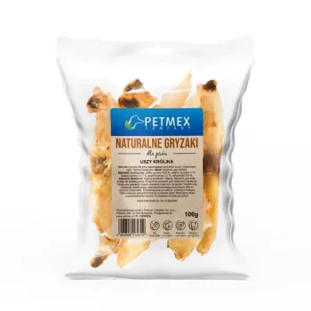 PETMEX psie žuvacie výrobky králičie ucho - 100 g