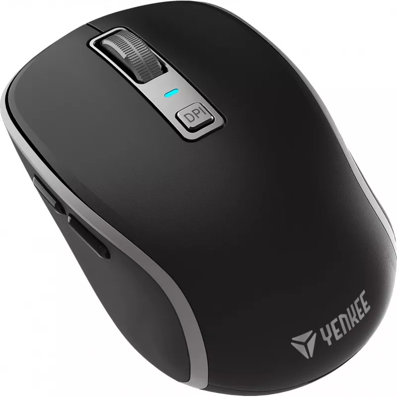 Dual WiFi+Bluetooth bezdrôtová myš, nabíjateľná batéria, 5 tlačidiel