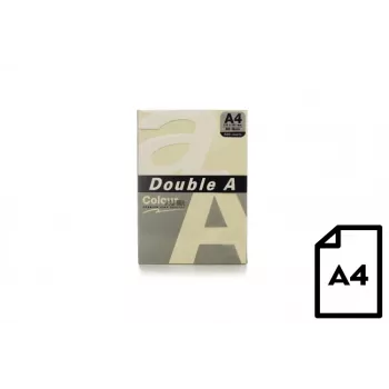Farebný papier Double A, 80g, A4, 500 listov, slonovina