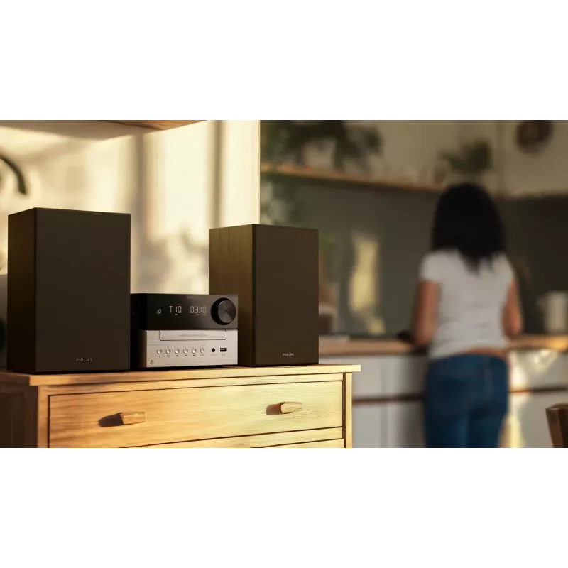 Philips TAM3205M2 domáci audio systém domáci audio mikrosystém 20 W čierny, strieborný