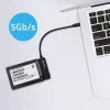QOLTEC SATA adaptér 52269 pre 2,5-palcový disk na USB-C, podporuje až do 2 TB