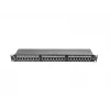 Patch panel 1U LANBERG PPS5-1024-B — 24-portový RJ-45 Cat5, kov, čierny, racková montáž