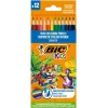 BIC pastelky Kids Smooth 12 farieb sada
