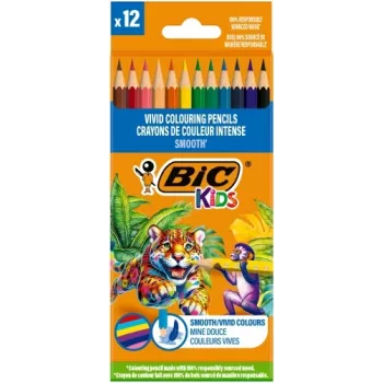 BIC pastelky Kids Smooth 12 farieb sada