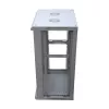 Nástenný rack Extralink 18U 600x450 sivá