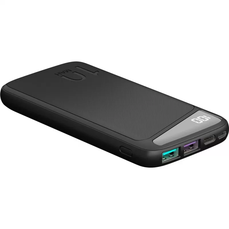 Rýchlonabíjacia powerbanka 10.000 mAh (čierna, USB-C PD, QC 3.0, 10.000 mAh)