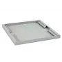 Triton RAC-UP-650-A4 19" polica 1U, perforovaná, hĺbka 650 mm, nosnosť 80 kg, sivá RAL 7035