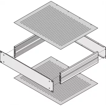 Schroff Krycia doska 400D PERF. (30860513)