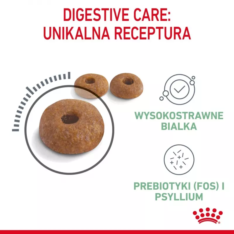 Suché krmivo pre mačky Royal Canin Digestive Care 4 kg — dospelé mačky, hydina, podpora trávenia