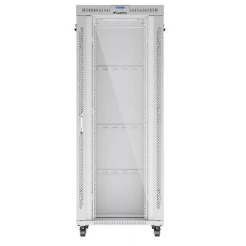 LANBERG 19 42U 800x1000 voľne stojaca LCD sklenené dvere (FlatPack) sivá (prepravná zásielka)