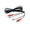 Equip 147094 audio kábel 2,5 m 2 x RCA čierna