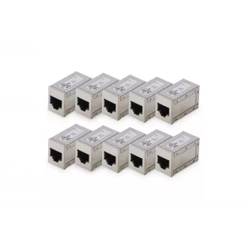 Digitus CAT 6 modulárne spojky tienené 10 kusov RJ-45 zlaté kontakty