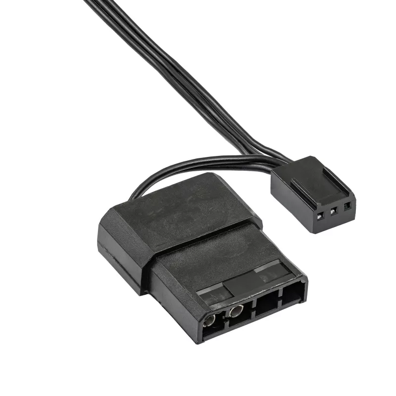 Akyga AW-12A-BK 120-mm ventilátor skrine, Molex / 3-Pin, 20 dB, čierny