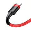 USB 2.0 A na USB-C kábel Baseus CATKLF-B09 1m QC3.0 nylonové opletenie červený, rýchle nabíjanie a synchronizácia dát