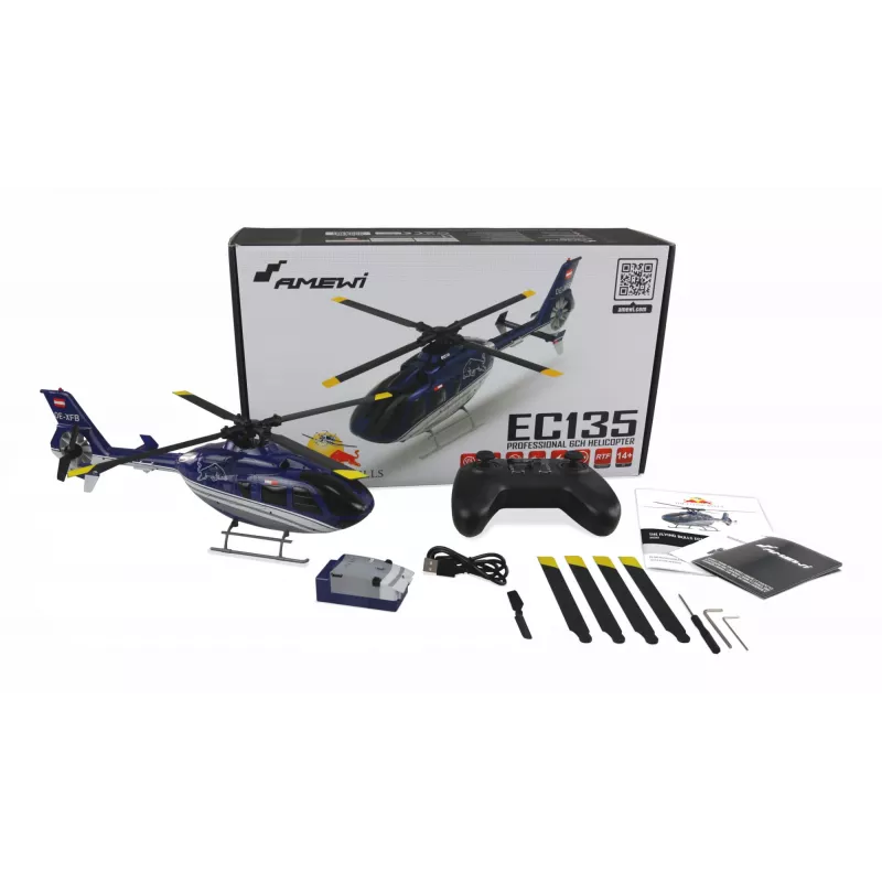 Amewi EC135 rádiom ovládaný (RC) model helikoptéry elektromotor 1:32