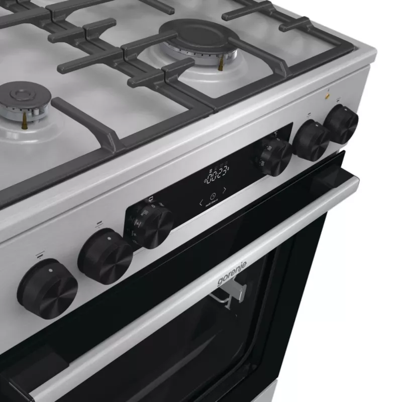 Gorenje GKS6C71XF voľne stojaci sporák s rúrou strieborný