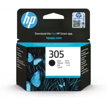 HP 305 čierna originálna atramentová kazeta, čierna, 1 ks, 120 strán