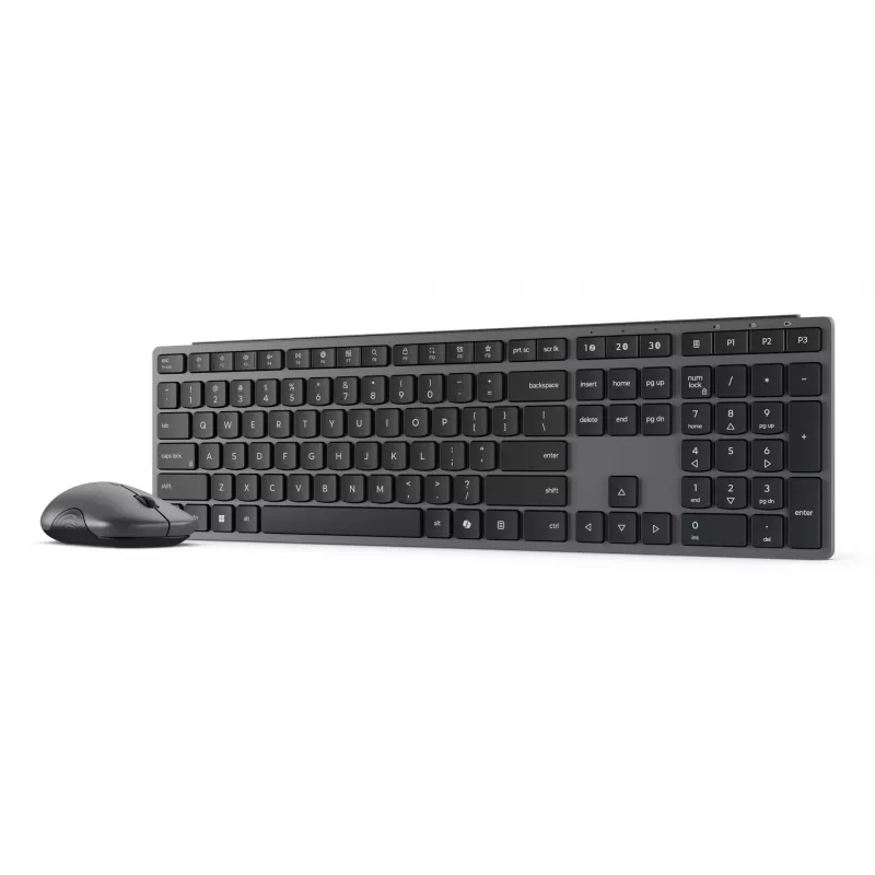 Bezdrôtová súprava klávesnice a myši Lenovo 700 Modern Multi-Device – US-anglické rozloženie, Bluetooth, Luna Grey