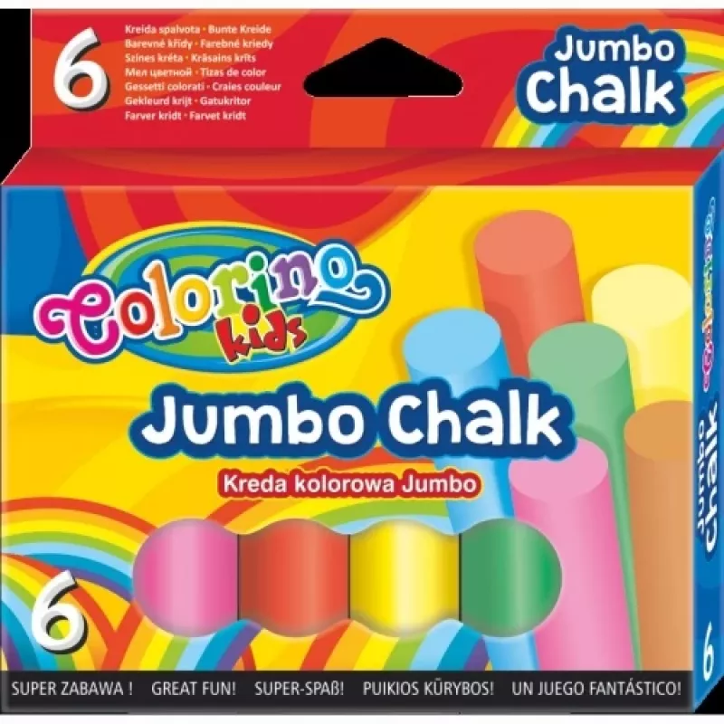 Colorino Kids JUMBO farebná krieda 6 farieb