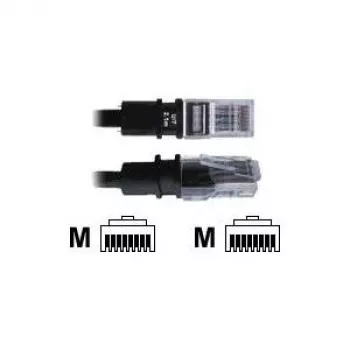PatchSee BasicPatch - patch kábel - RJ-45 (M) na RJ-45 (M) - 1,5 m - FTP - CAT 5e - tienený - čierny