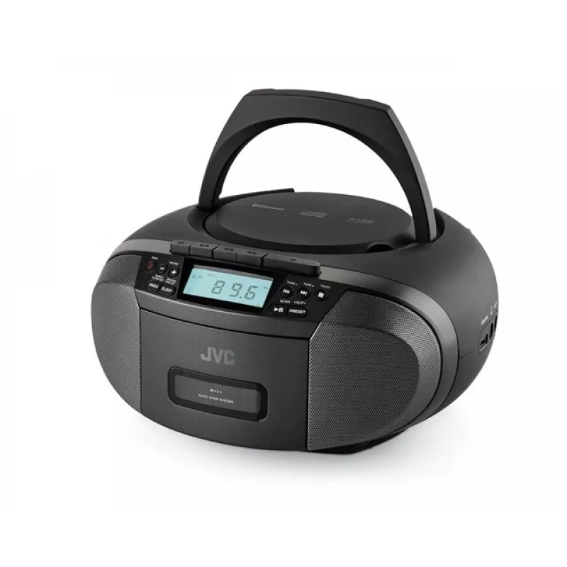 Rádioprehrávač JVC RC-E444B čierny s CD prehrávačom a FM tunerom