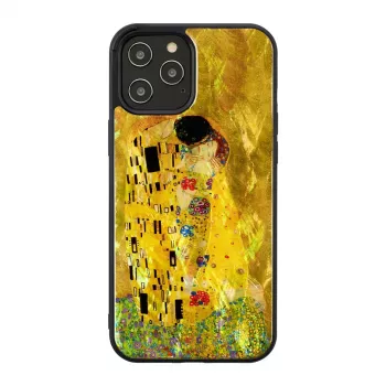 Ochranné puzdro iKins pre Apple iPhone 12 / 12 Pro — čierna