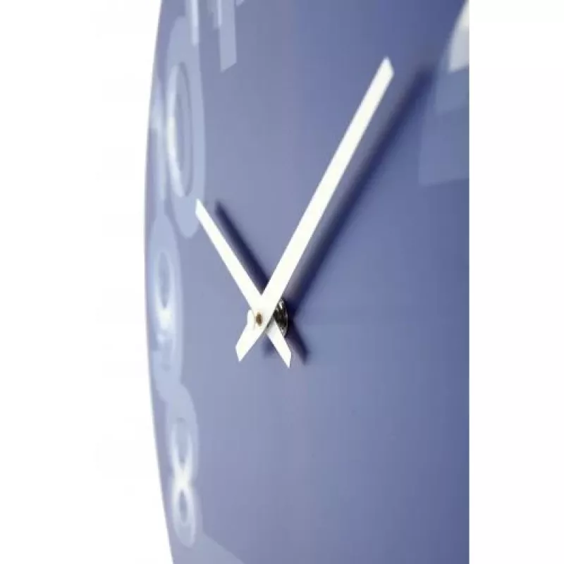 NeXtime hodiny 3077bl 3D, Ø39,5 cm, nástenné, modrá/biela